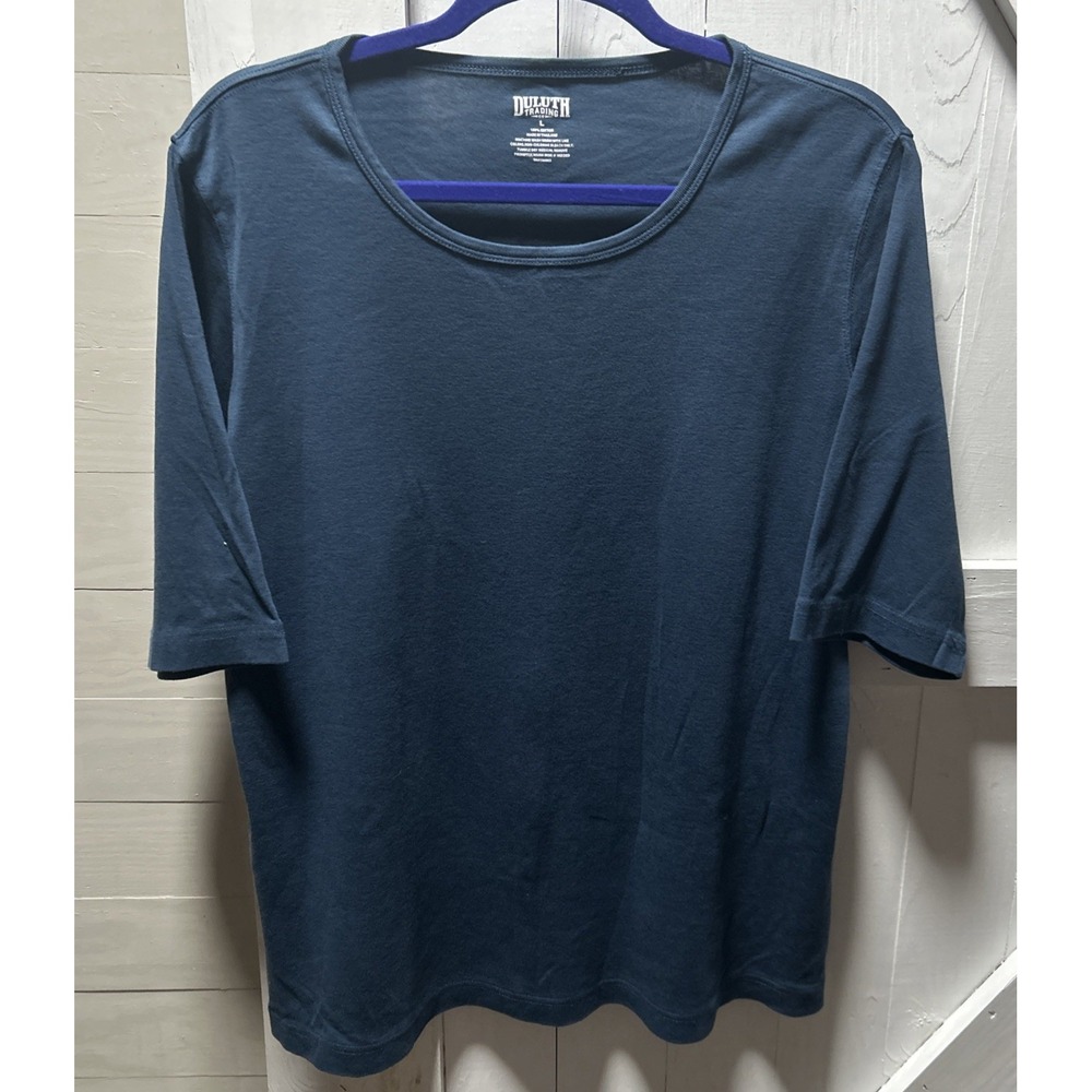 Duluth Trading Women's Size L Short Sleeve T-Shirt  Teal